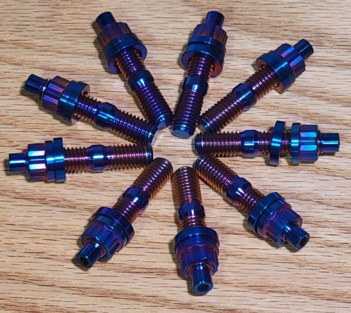 M8x1.25mm Honda / Acura Titanium B/D/F/H Series Intake Exhaust Manifold Stud Set - Picture 3 of 4