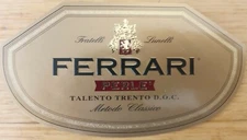 ITALY FERRARI Pearl Talento Trento D O C Frt LUNELLI wine label wine labels