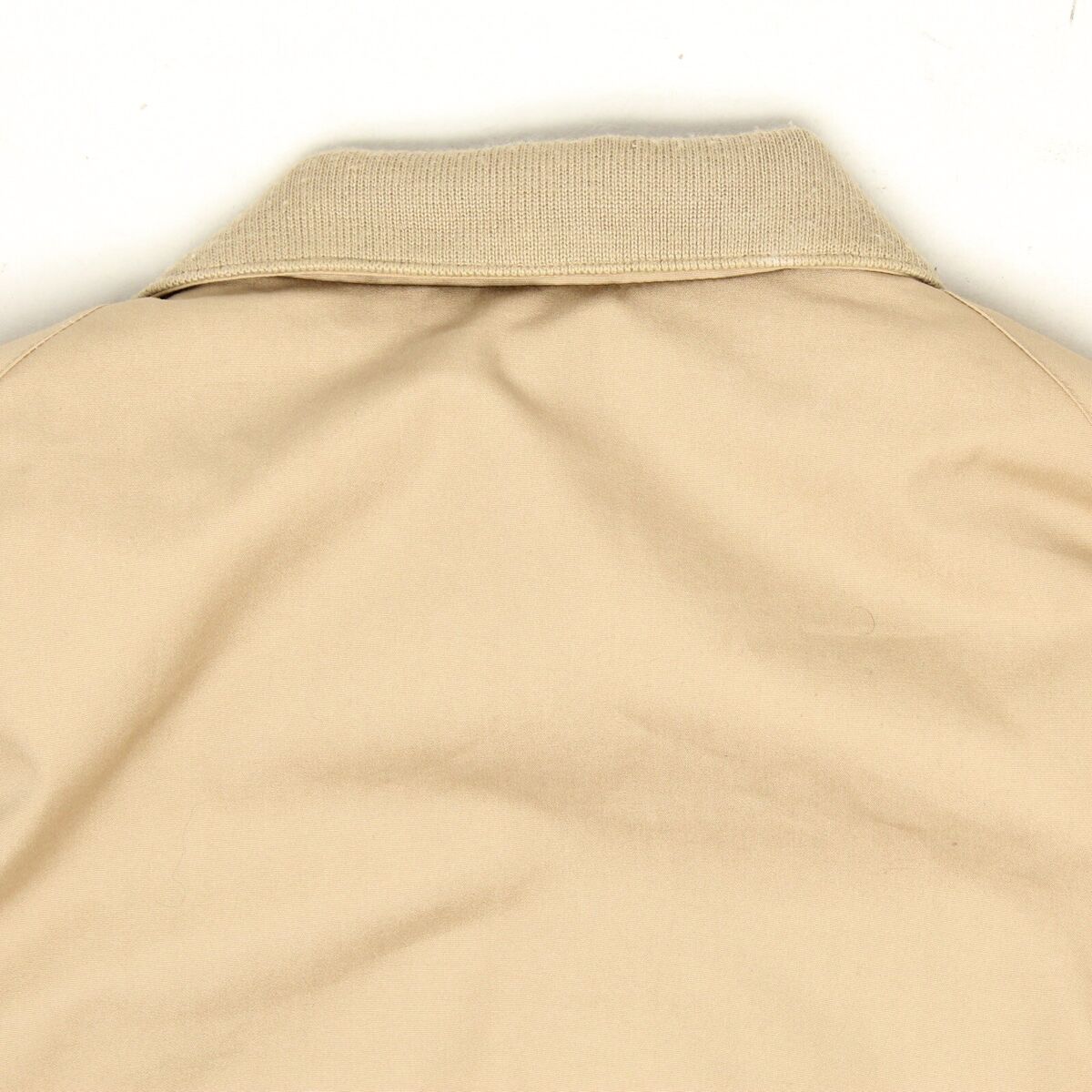 VTG Brooks Brothers Bomber Jacket Mens 42 Solid Beige Cotton VTG Brooks Brothers Bomber Jacket Mens 42 Solid Beige Cotton
