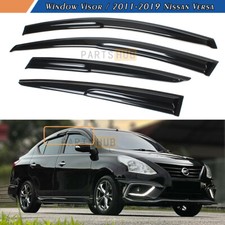 For 2012-2019 Nissan Versa Sedan Mugen Style Window Visors Rain Guards Deflector