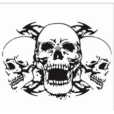 Sticker Decal Skull Graphics Diy Car Body Engine Hood Decoration Waterproof