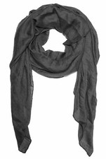 Schal Damen Halstuch Viskose leicht groß uni einfarbig Pastelltöne Sommer Tuch