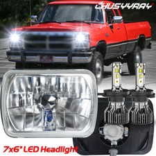Pair 7x6inch Led Headlights H4 Hilo Beam For Dodge W250 D350 Ram 81-93 D250 Pair 7x6inch Led Headlights H4 Hilo Beam For Dodge W250 D350 Ram 81-93 D250