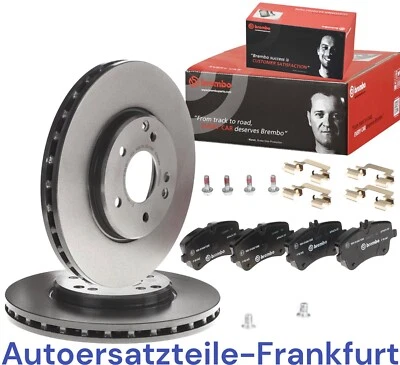 2x BREMBO Bremsscheiben + Beläge VORNE MERCEDES C / E / CLK SLK W203 S203 W210 - Bild 1 von 4