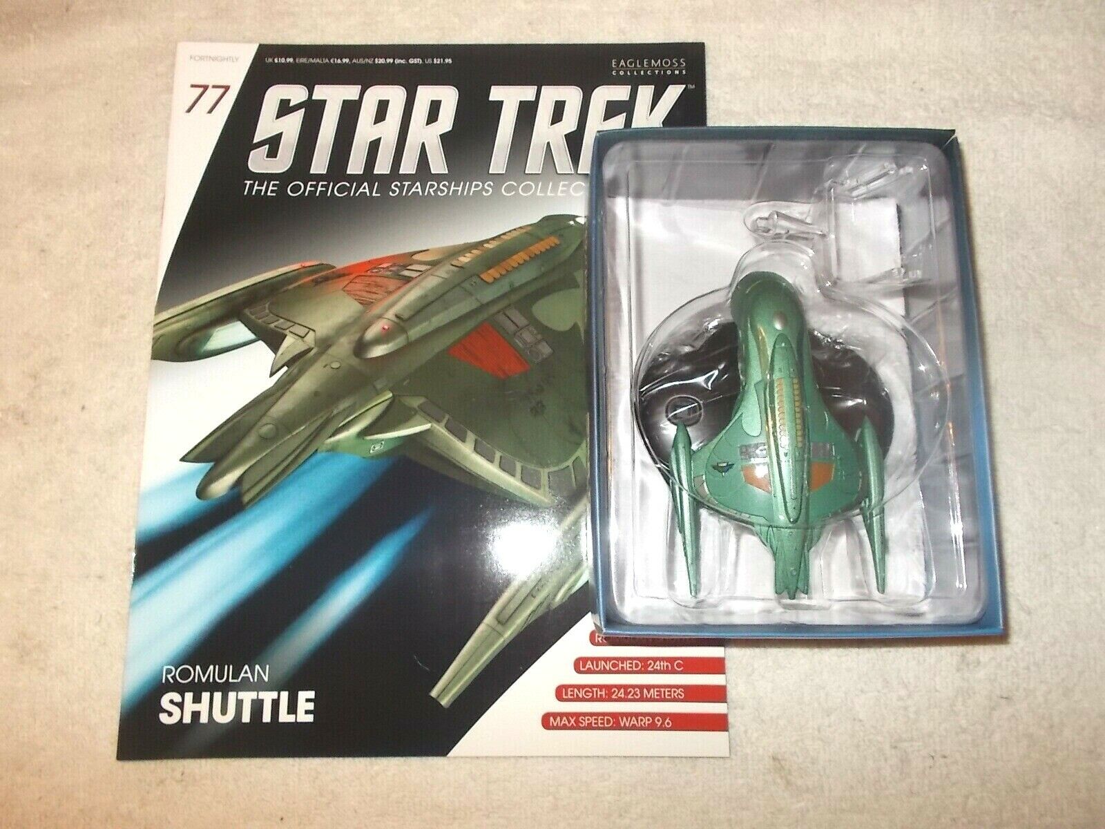 Star Trek Starships Collection #77 Romulan Shuttle