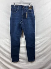 Bold Elements Womens Blue Curvy Skinny Jeans Denim High Rise Stretch Size 10 NWT