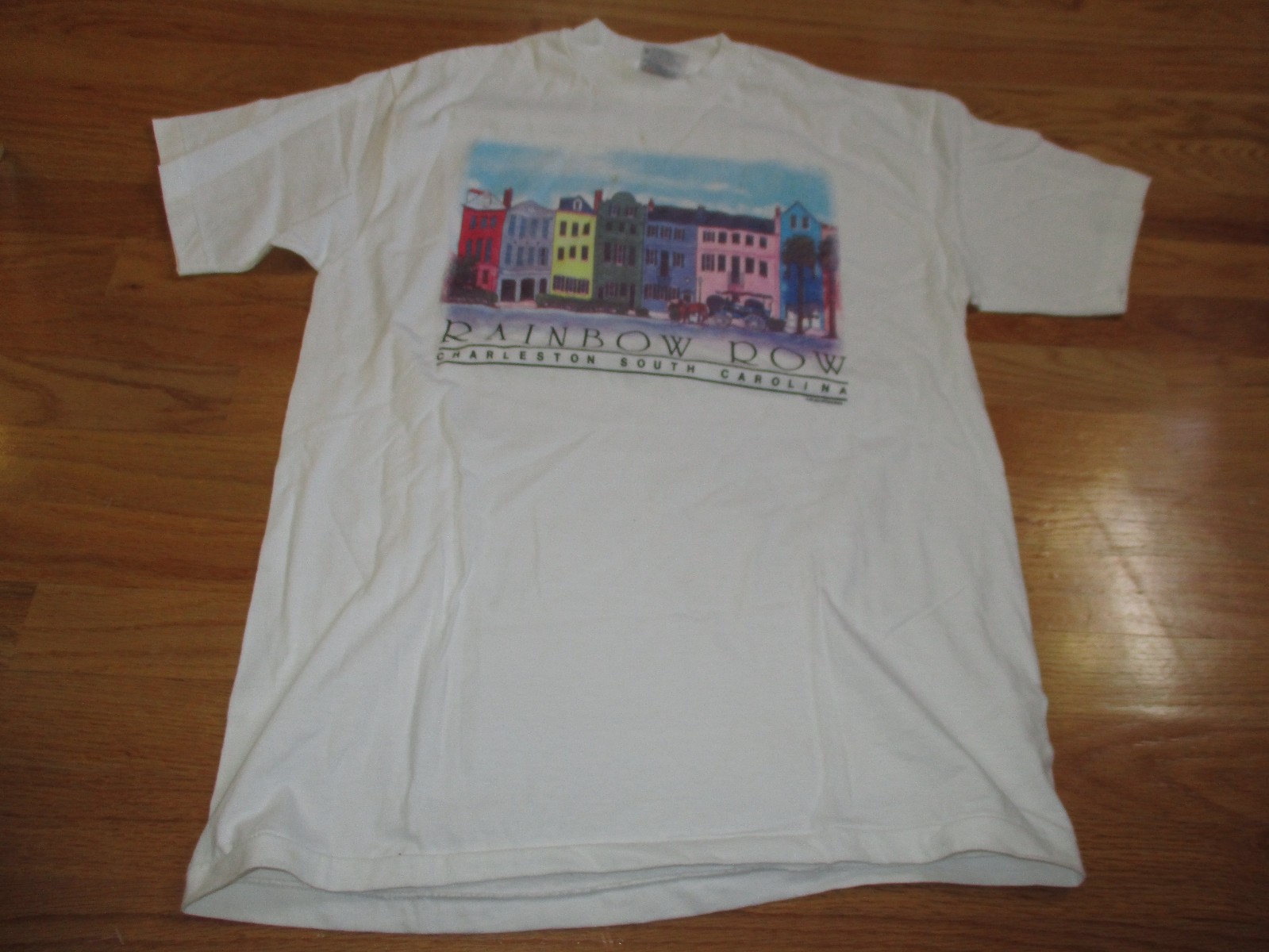 FILA T shirt vintage RAINBOW ROW Charleston South Carolina (MED)