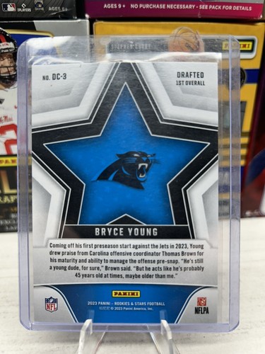 2023 Panini Rookies and Stars BRYCE YOUNG Draft Class RC #DC-3 Panthers - Picture 2 of 2