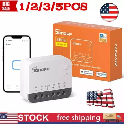 SONOFF ZBMINIR2 Zigbee Smart Switch 2-Way, Smart Switch, DIY Module