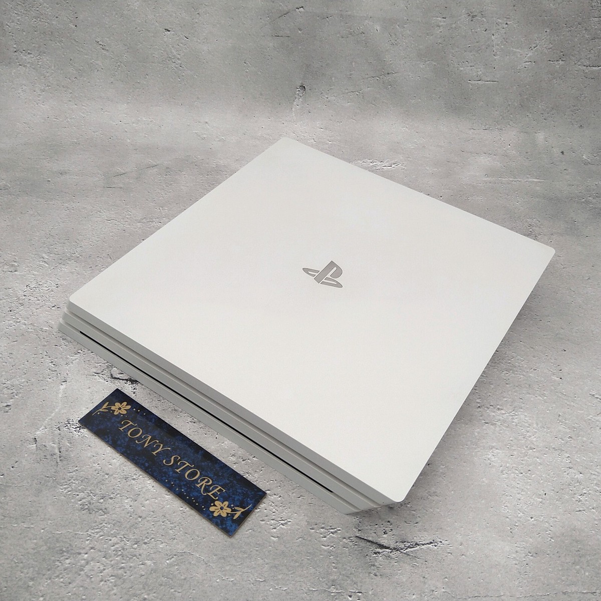 Sony PlayStation R 4 Pro Game Home Console Glacier White HDD 1TB