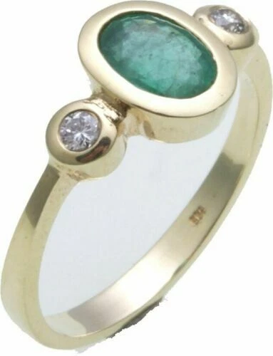Diamond Gold Emerald Fine Rings