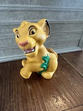 Vintage The Lion King Simba rubber squeaker squishy bath toy
