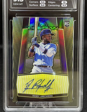 Randy Arozarena ROOKIE AUTO Serial #3/10 🔥 2020 Obsidian HGA 9.5 AUTO 10