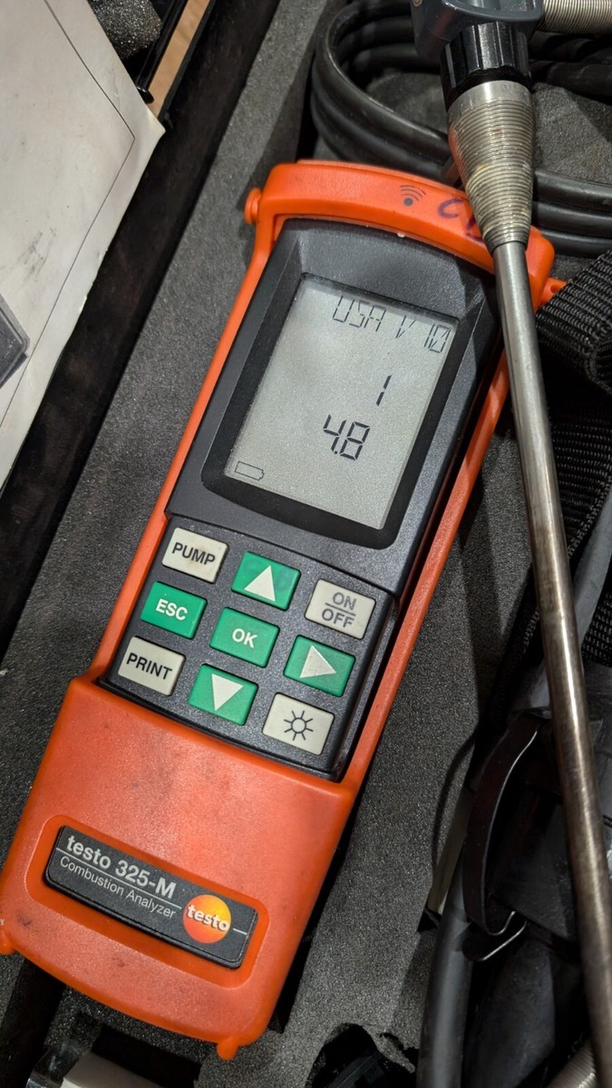 Testo 325-M Combustion Analyzer in case | eBay