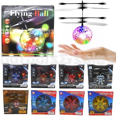 Hand Flying UFO Ball LED Mini Induction Suspension RC Aircraft Flying Toy Ball