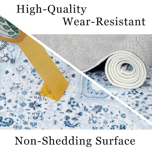 Washable Area Rug 4x6 Boho Oriental Rugs Medallion Rugs Bedroom 4x6