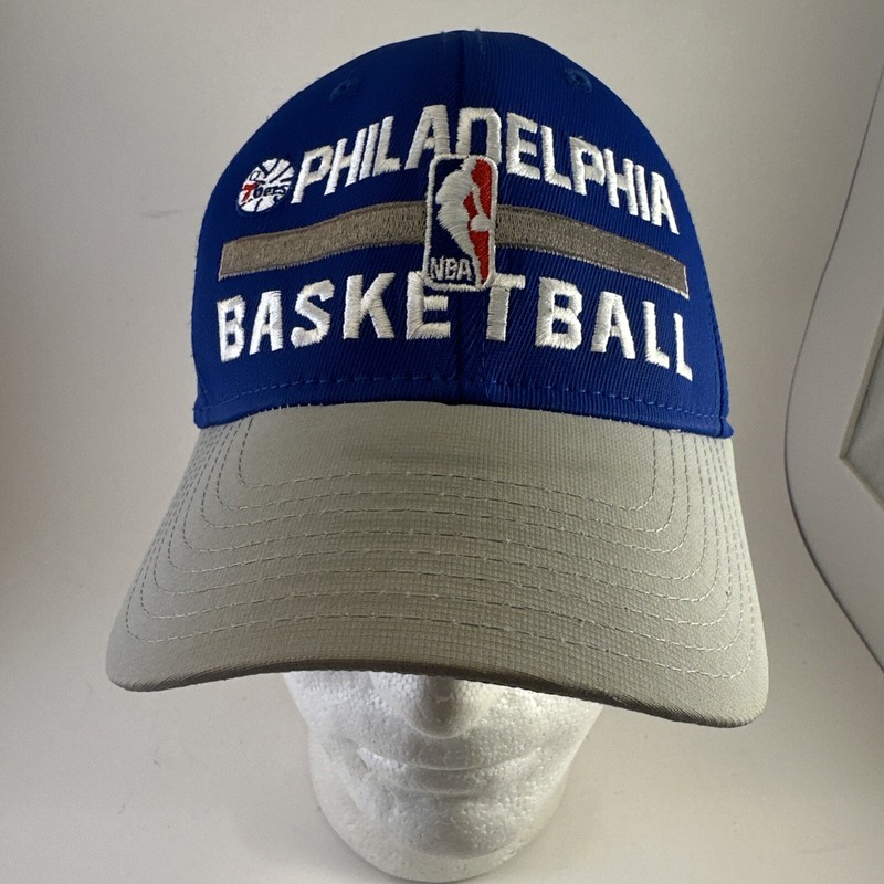 Philadelphia Sixers Basketball Adidas NBA Hat Blue Fitted L/XL