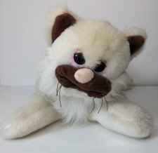 Vintage Pound Purries Tonka persiano pelo lungo gatto crema marrone siamese anni 80