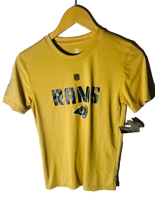 NFL Team Apparel Jugendliche St Louis Rams Dri-Tek T - Shirt, Gelb, M