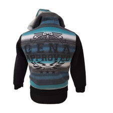John Cena Large 10/12 Black Never Give Up Sherpa Lined Full zip Hooded Jacket