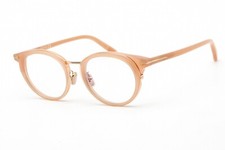 New Tom Ford FT TF5784-D-B 072 Round Shiny Milky Pink/Nude Eyeglasses Authentic