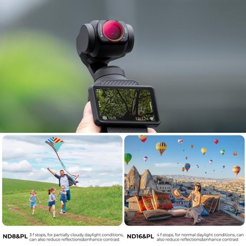 K&F Concept ND & Polarizer Filters for DJI Osmo Pocket 3,Magnetic 2 in 1 ND/PL - Picture 4 of 7