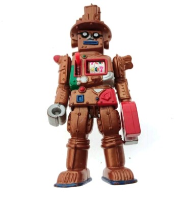 VINTAGE 1995 Bandai SLOTSKY Gold Rush ACTION FIGURE Slots POWER RANGERS ...