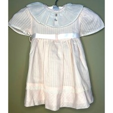 Vintage 1980's Toddler Girls Dress Pink Lacy NWT Deadstock Size 3T Easter