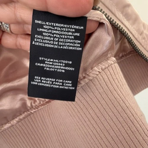 Members Only Iconic Racer Jacket Blush Pink Men's Medium bomber streetwear image 10