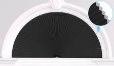 Arch Window Shades Half Circle Blackout Cellular Shades Cordless No Drill Blinds