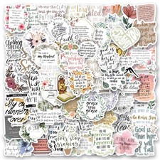 100Pcs Bible Sticker,Aesthetic Stickers,Vinyl Waterproof Multicolor