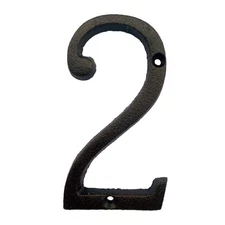 BetLight 5.5 Inch High Cast Iron House Number, Solid Home Address Numbers, El...