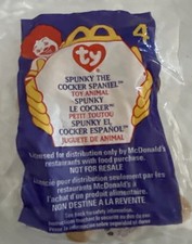 McDonald's Ty Teenie Beanie Babies 1999 SPUNKY the Cocker Spaniel dog 4