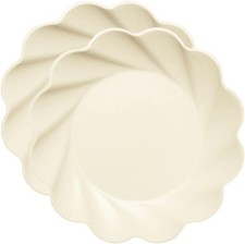Eco-Friendly Compostable Dinner Plates - Made of Bamboo Wood Fiber, and