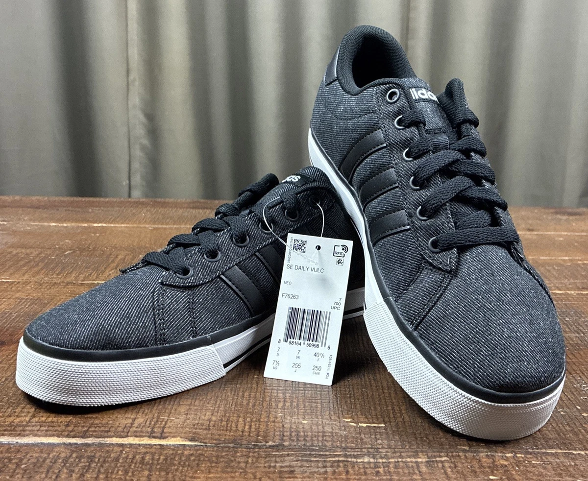 adidas SE Daily Vulc Shoes Black | eBay