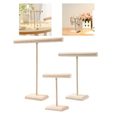 Jewelry T Shape Bar Stand Jewelry Organizer Decorative Lightweight Tabletop
