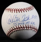 CARLTON "PUDGE" FISK - AUTOGRAPHED SIGNED BASEBALL