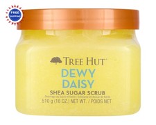 Tree Hut Dewy Daisy Shea Sugar Scrub 18 Ounce Pack Exfoliating Hydrating Body