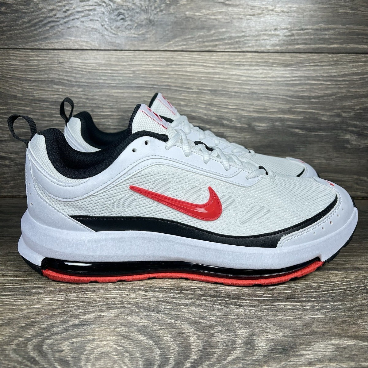 Nike Men\'s White Black Red Athletic Shoes Nike Air Monarch IV White Red Black Walking Shoes Men main image 4