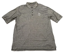 Descente International Golf Collection Pattern Polo Country Club New Sz Large