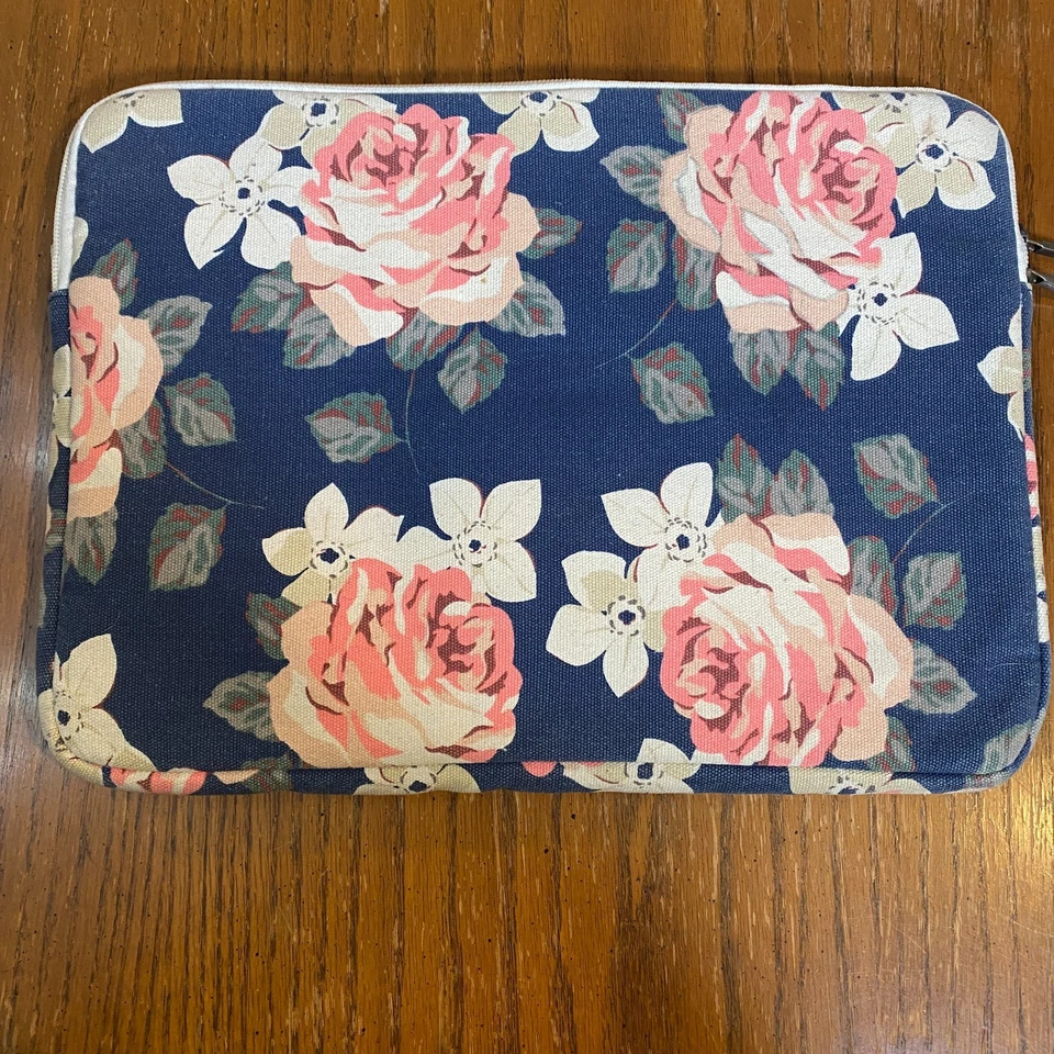 Funda para portátil Canvaslife blanca con estampado de rosa 14 pulgadas 14,0 pulgadas Foto 2 de 4