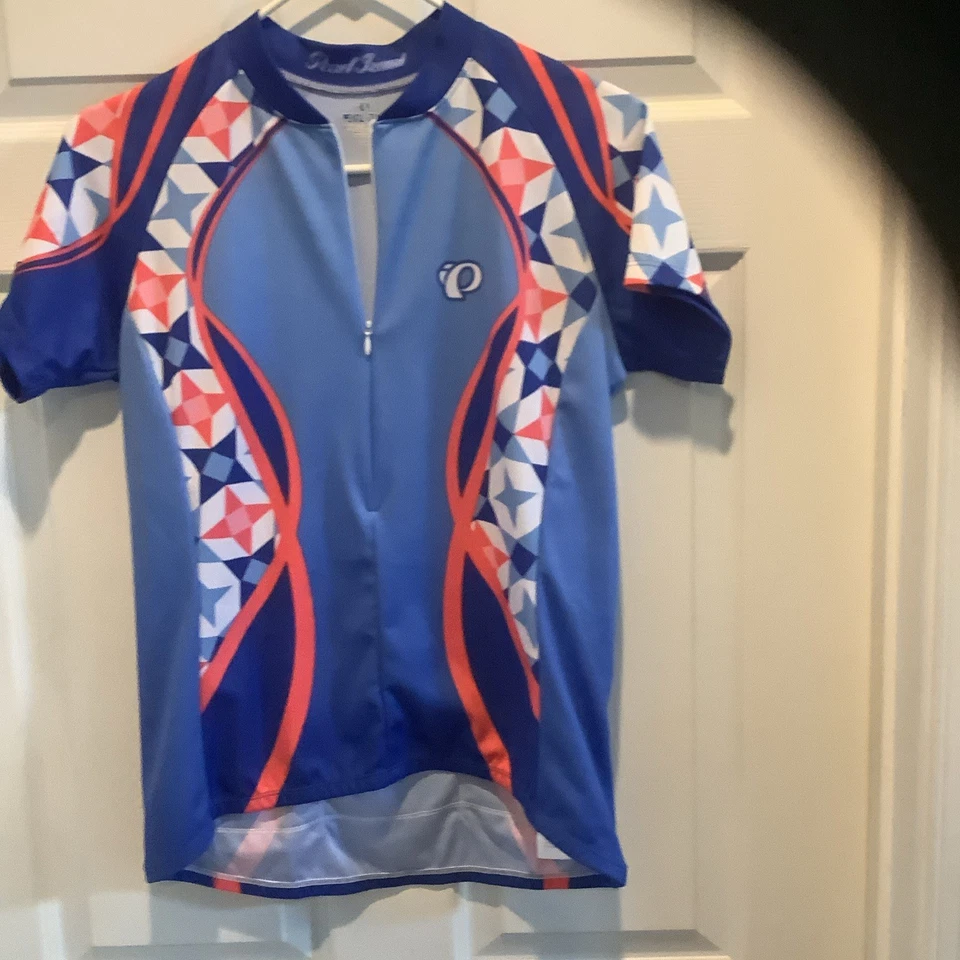 Camiseta deportiva de ciclismo Pearl Izumi para hombre talla grande naranja azul ciclismo carretera carrera Foto 4 de 4