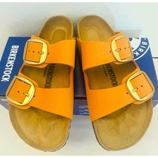 Birkenstock Arizona Big Buckle Nubuck Burnt Orange Leather WMS EU 38 US 8 M M 5