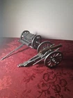 Miniature Civil War Cannon And Limber Desk Display