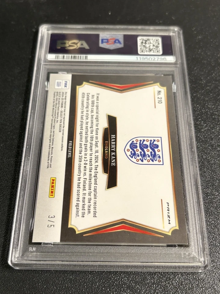Harry Kane 2024-25 Panini Select FIFA nivel de campo refractor verde #210 SSP/5 Foto 4 de 4