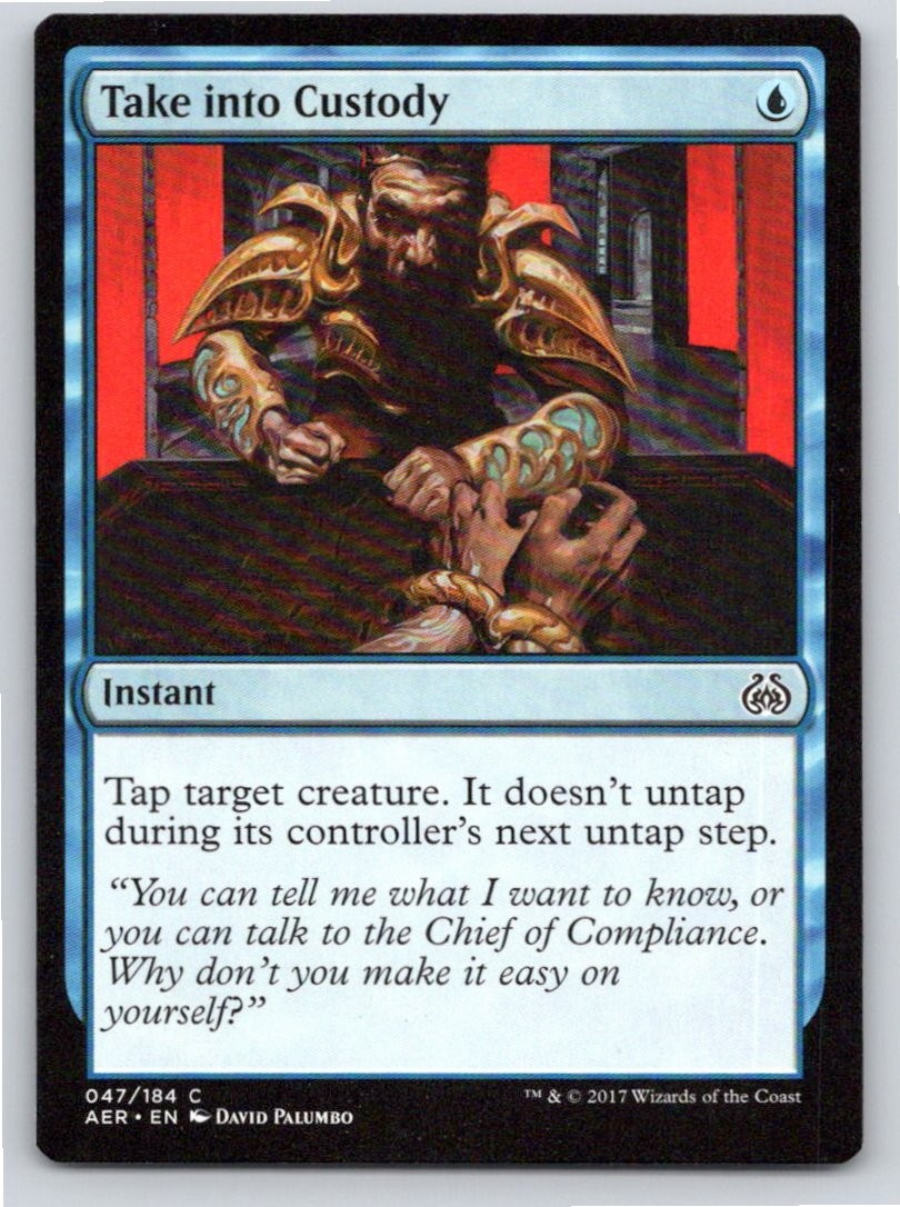 MAGIC: THE GATHERING TAKE INTO CUSTODY AETHER REVOLT 47 LP A41336 FREE S&H