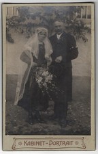 Photograph Cabinet Portrait, A Middle-class Couple at Their Wedding, The B 