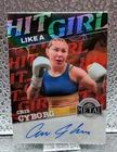 Cris Cyborg 2025 Leaf Metal Women Sport Auto Hit Like Girl #/7 Orange Autograph