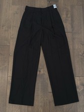 Dockers Dress Pants Boys 16 Regular Black Pleated Front Black Pant NWT 27X29