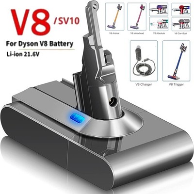 4600mAh Akku für Dyson V8 Original Absolute Animal Total SV10 Staubsauger Sony